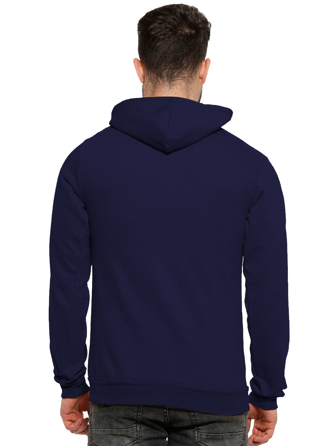 Blue Colour Premium Zip Hoodie For Men