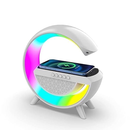 Bluetooth Speaker Smart Wireless Fast Mobile Charging and Music Color Changing Bedside Table Atmosphere Lamp for Home Decoration