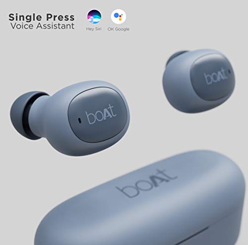 boAt Airdopes 121v2 in-Ear True Wireless Earbuds with Upto 14 Hours Playback, with Mic, 8MM Drivers, Battery Indicators, Lightweight Earbuds & Multifunction Controls(Midnight Blue)