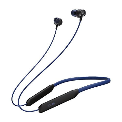 boAt Rockerz 205 Pro in Ear Bluetooth Neckband with Mic, Beast Mode(Low Latency Upto 65ms), ENx Tech for Clear Voice Calls,30 Hours Playtime, ASAP Charge,10mm Drivers,Dual Pairing & IPX5(Buoyant Blue)