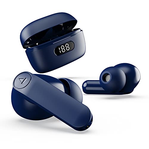 boAt Airdopes 121 PRO TWS Earbuds Signature Sound, Quad Mic ENx™, Low Latency Mode for Gaming, 50H Playtime, IWP™, IPX4, Battery Indicator Screen(Royal Blue)