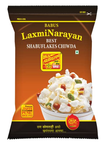 Babus Laxminarayan Fresh & Delicious Shabuflakes Chiwda (1 Count)_250Gm (Pack Of 2)