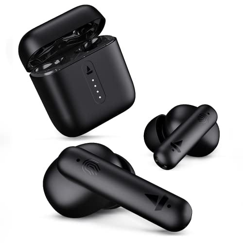 boAt Airdopes 141 Bluetooth TWS Earbuds with 42H Playtime,Low Latency Mode for Gaming, ENx Tech, IWP, IPX4 Water Resistance, Smooth Touch Controls(Bold Black)