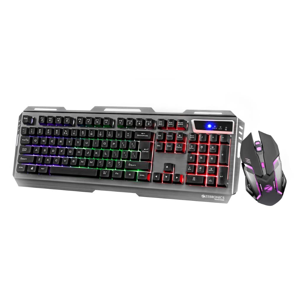 ZEBRONICS Gaming Multimedia USB Keyboard & USB Mouse Combo -Transformer