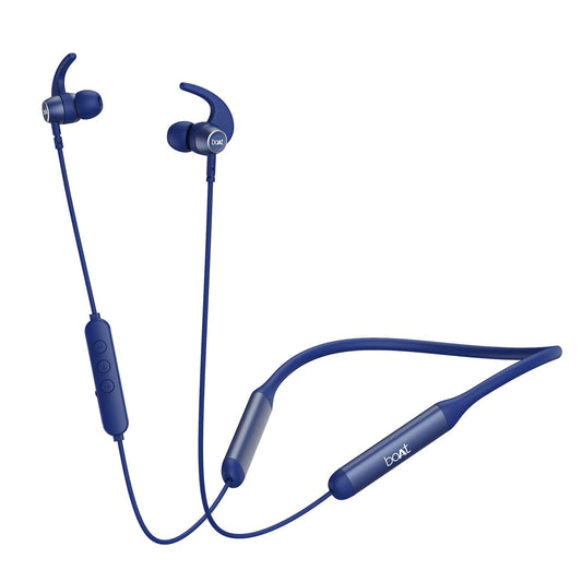 boAt Rockerz 330 Pro in-Ear Bluetooth Neckband with 60HRS Playtime, ASAP Charge, ENx Tech, Signature Sound, BT v5.2, Dual Pairing, IPX5, with Mic (Navy Blue)