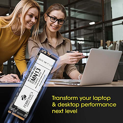 ZEBRONICS ZEB-MN13 128GB M.2 NVMe Solid State Drive (SSD), with 1622MB/s Read Speed, PCIe Gen 3.0, Next Level Performance, Ultra Low Power Consumption, Thermal Management and Silent Operation.