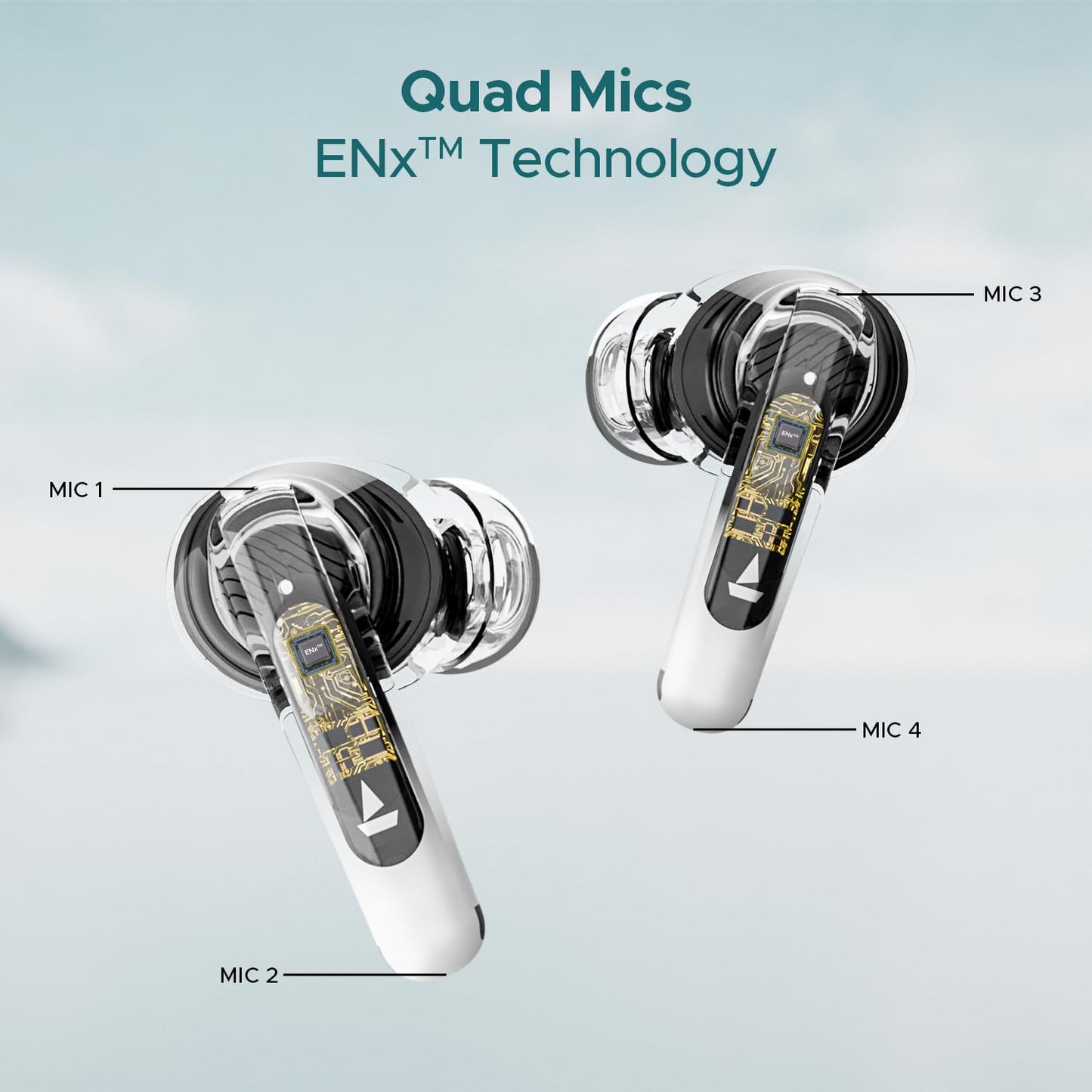 boAt Airdopes 141 ANC TWS Earbuds with 32 dB ANC, 42 HRS Playback, 50ms Low Latency Beast™ Mode, IWP™ Tech,Signature Sound,Quad Mics with ENx™,ASAP™ Charge,USB Type-C Port & IPX5(White)